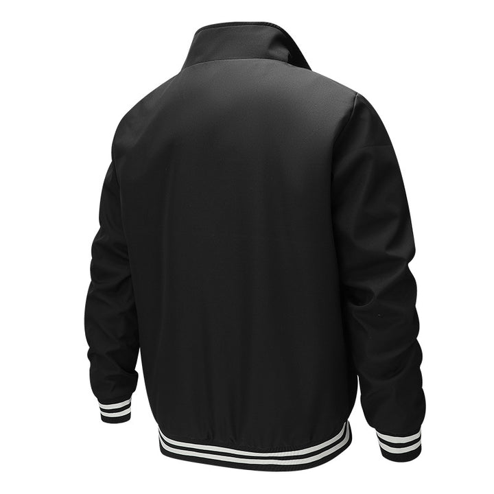 Herren Modische Bomberjacke mit Karomuster – Brevano