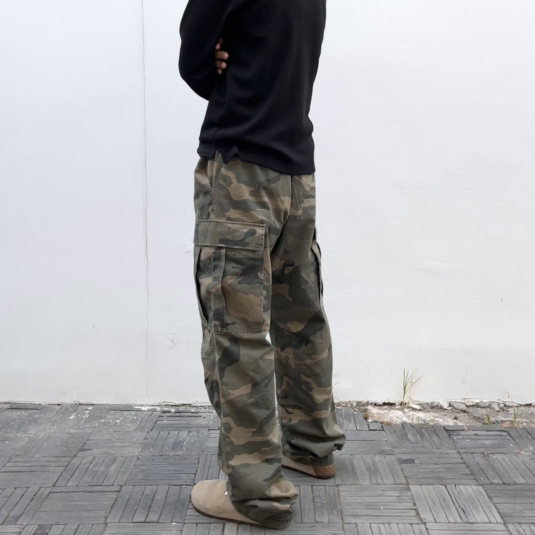 Herren Modische Cargohose mit mehreren Taschen Echo Archiv