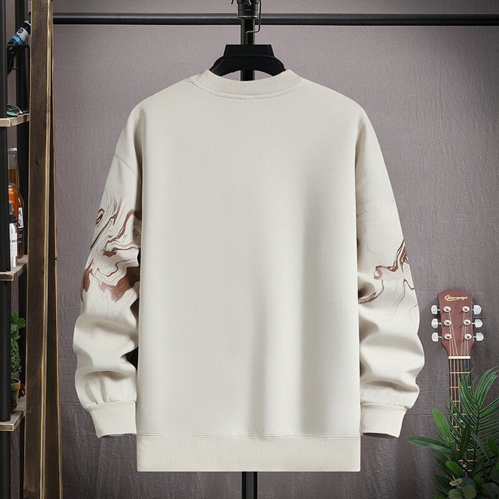 Herren modischer Sweatshirt mit kreativem Grafikdesign Echoarchiv