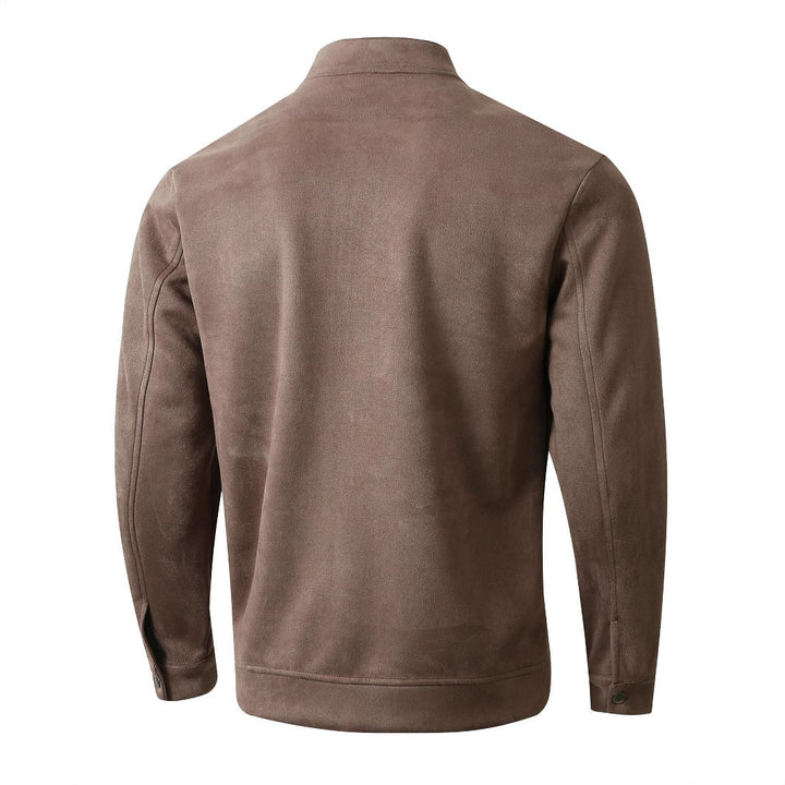 Herren lässige Fleecejacke mit hohem Kragen und Reißverschluss Echoarchiv