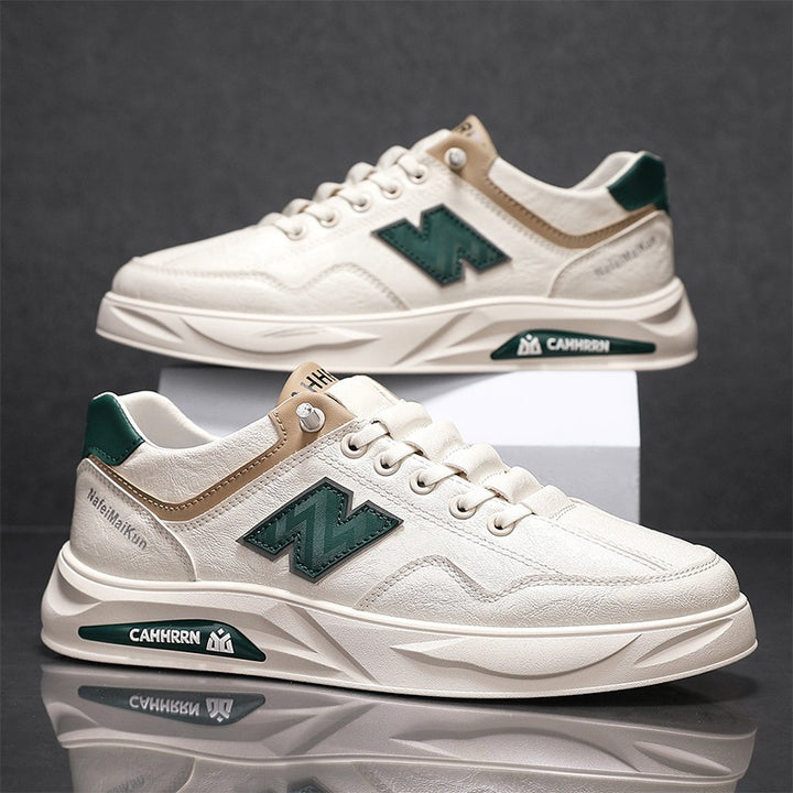 Herren Voluminöse Casual-Sneaker mit strukturiertem Kunstleder, kontrastierten Overlays und gedämpfter Plateau-Sohle – Norré