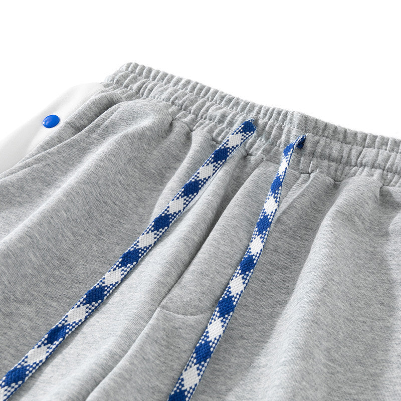 Herren Jogginghose mit Druckknopf-Seitenstreifen, elastischem Bund & Kordelzug Echo Archiv
