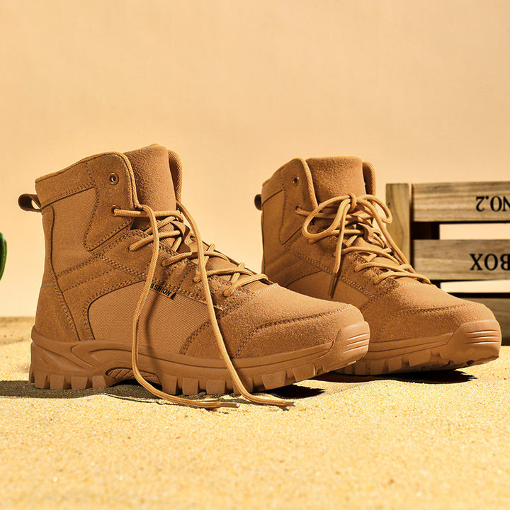 Damen Modische knöchelhohe Einsatz‑Stiefelette im Tactical‑Look mit griffiger Leichtprofilsohle Echo Archiv