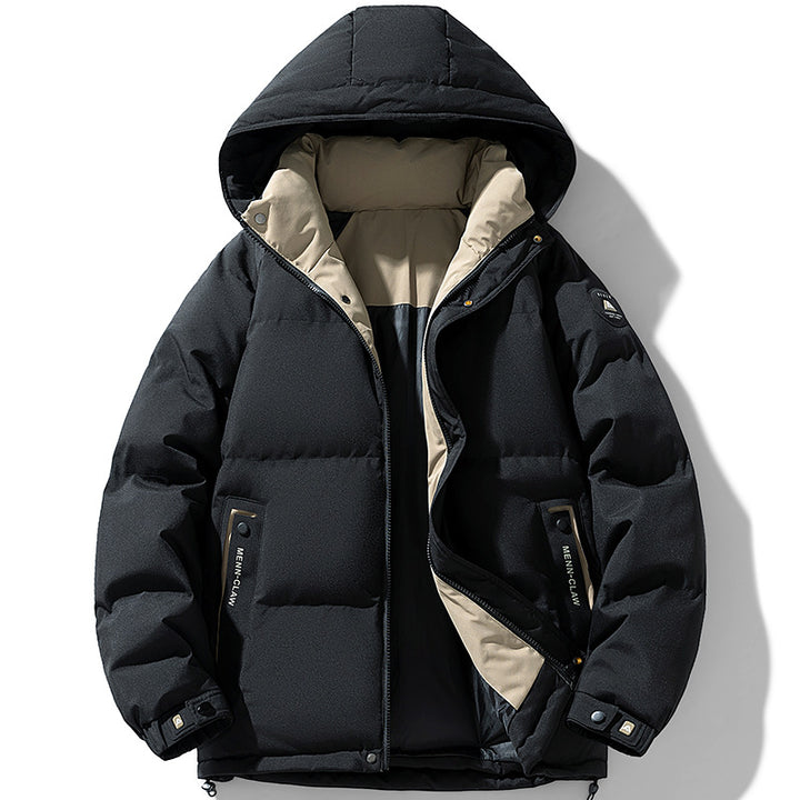 Herren Wattierte Urban-Thermojacke mit gesteppter Optik, hohem Stehkragen und Utility-Taschen Echo Archiv
