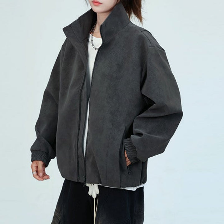 Damen Oversized Kunstlederjacke Echoarchiv