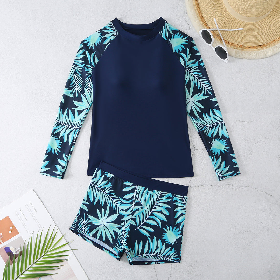 Damen UV-Schutz Rashguard-Set mit floralem Design Echo Archiv