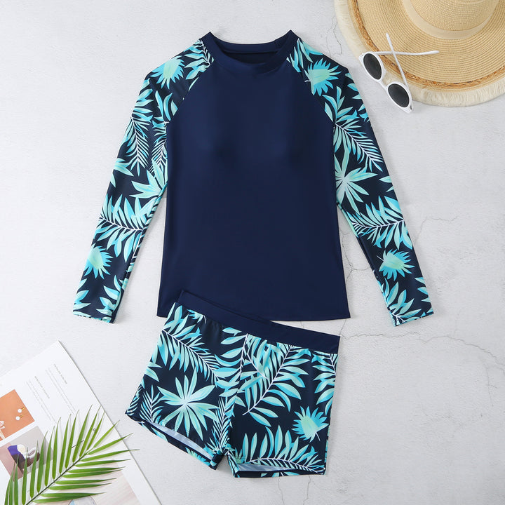 Damen UV-Schutz Rashguard-Set mit floralem Design Echo Archiv