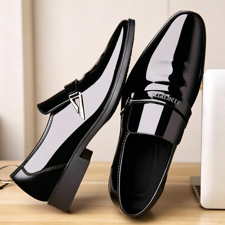 Herren Elegante Lacklederschuhe Echoarchiv