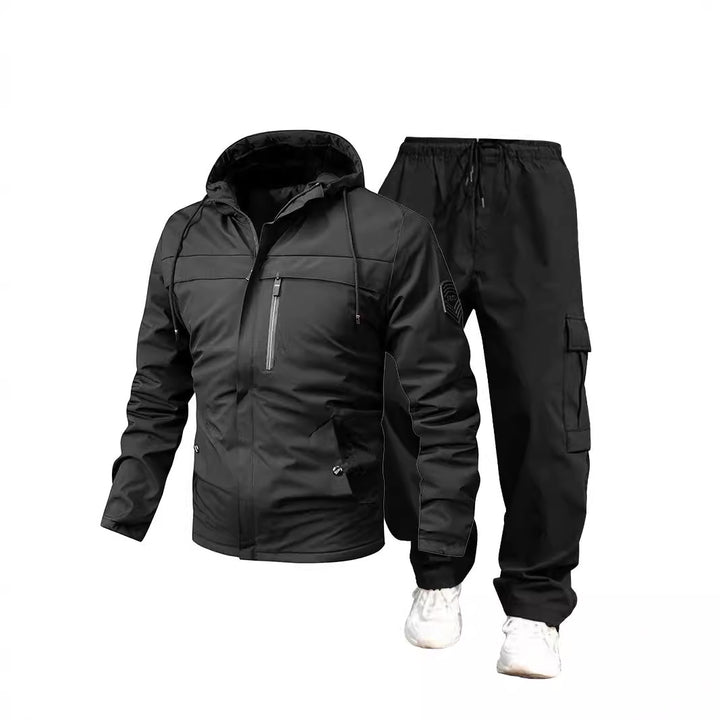 Herren Wetterfeste Outdoor-Jacke und Cargo-Hose Echo Archiv