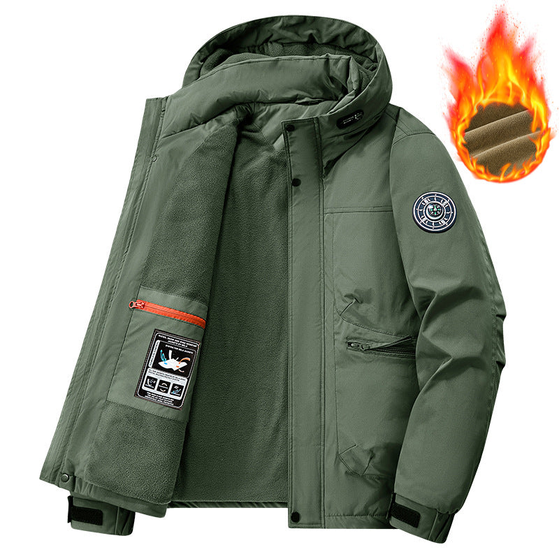 Herren Technische Wetterjacke mit abnehmbarer Kapuze Echo Archiv