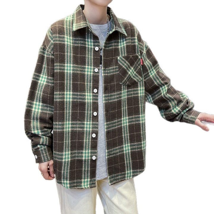 Unisex Karierte Flanellhemd Echo Archiv