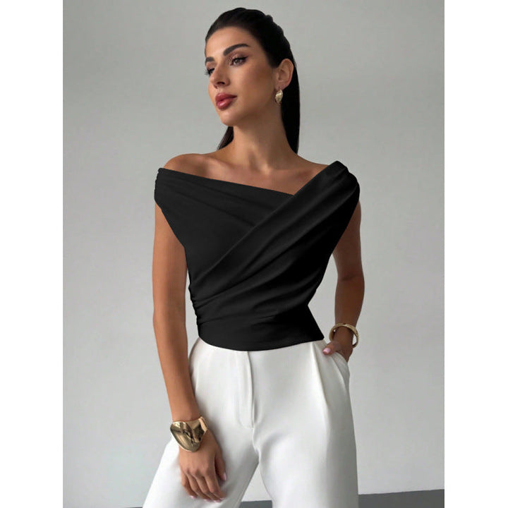 Damen Wickeloberteil mit weichem Stoff und elegantem Design Echoarchiv