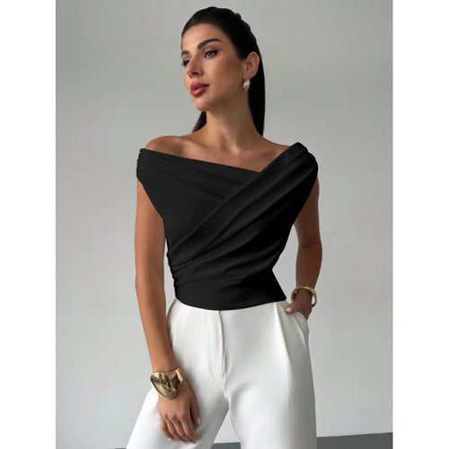 Damen Wickeloberteil mit weichem Stoff und elegantem Design Echoarchiv