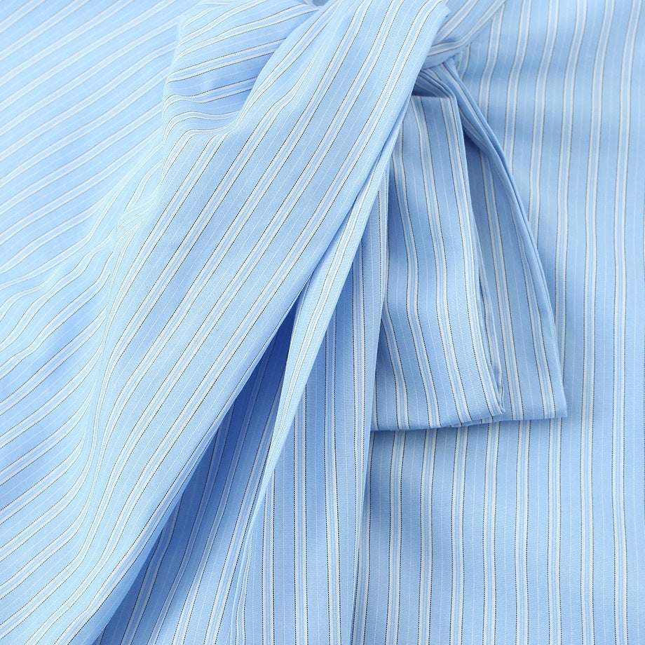 Damen Hemdblusenshirt mit dekorativer Schleife und eleganter Streifenoptik Echo Archiv