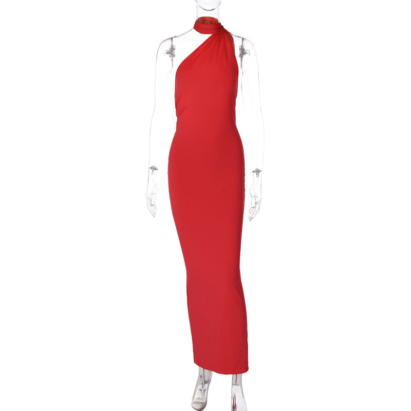 Damen Elegantes One-Shoulder Abendkleid Echo Archiv