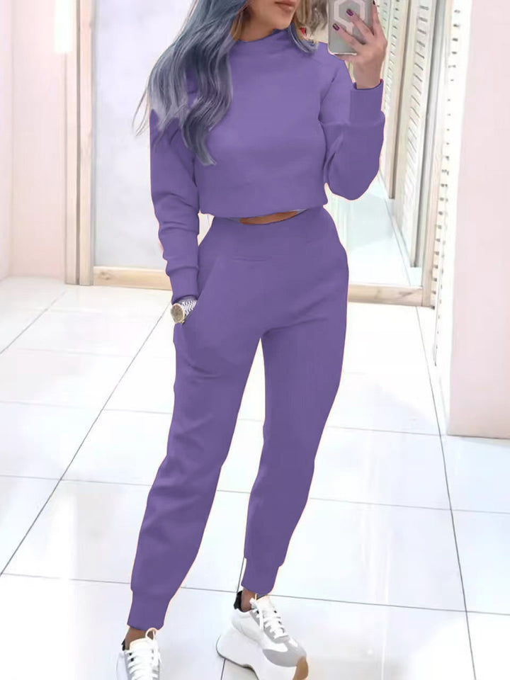 Damen Modischer Sweater und Jogginghose Set Echoarchiv