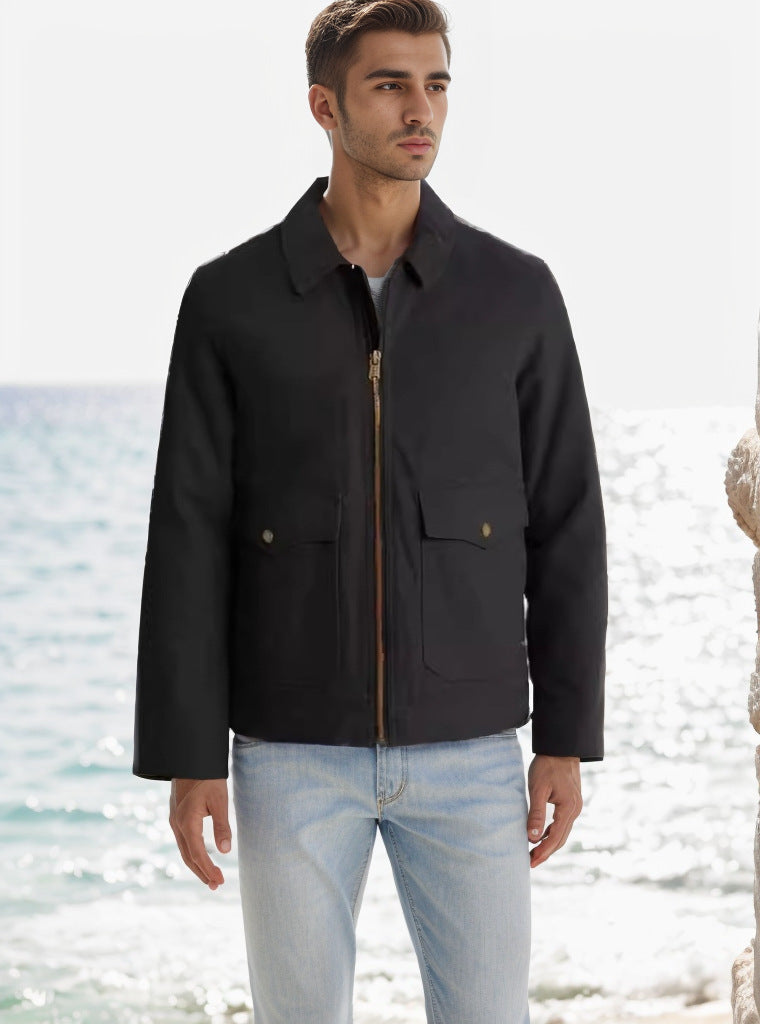 Herren modische Utility-Jacke mit funktionalen Taschen Echoarchiv