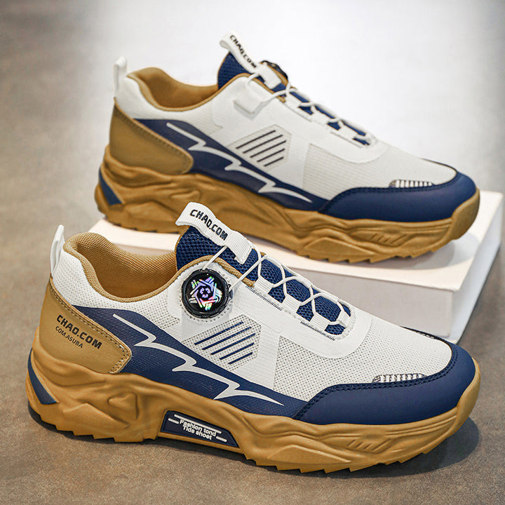 Herren robuste Outdoor-Chunky-Sneaker mit Drehverschluss, atmungsaktivem Strickoberteil und profiliertem Dämpfungssystem – Norré