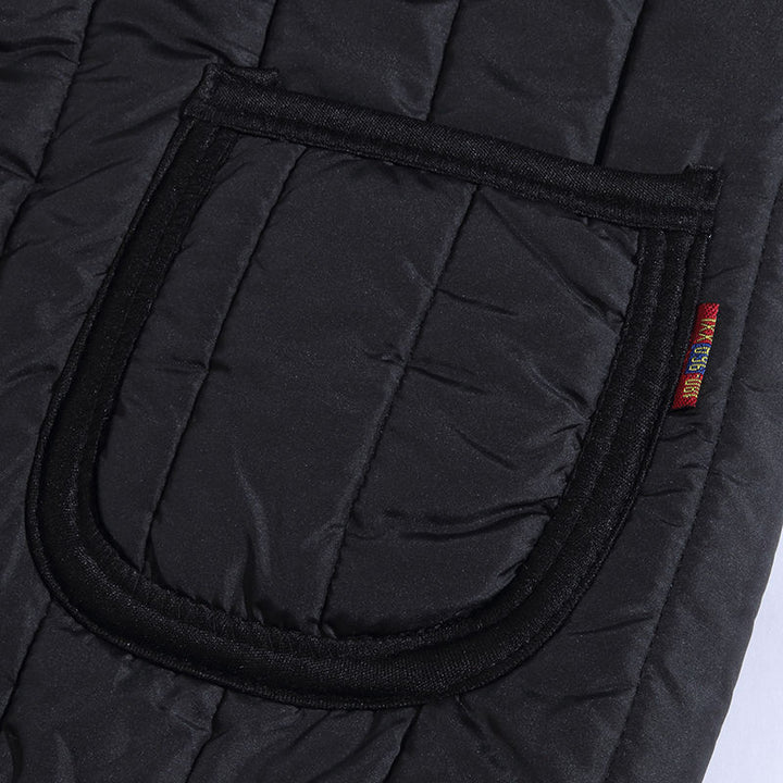 Herren Steppweste mit kuscheliger Teddyfleece‑Innenseite, knöpfbare Front und aufgesetzten Taschen – Marzano