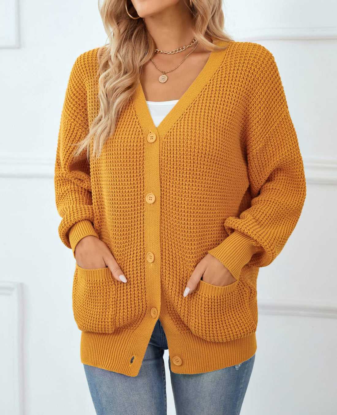 Damen Grobstrick Cardigan – Veloura