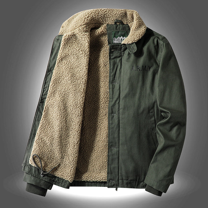 Herren Jacke mit warmem Innenfutter und stylischem Kragen Echoarchiv