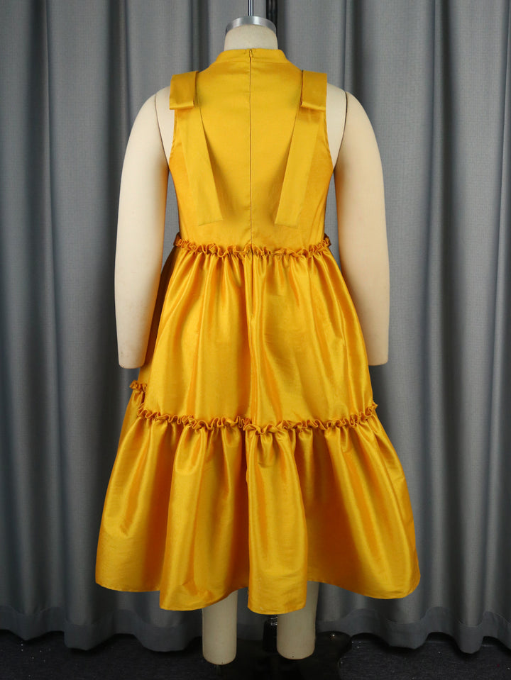 Damen Elegantes Maxikleid mit voluminösem Rock Echo Archiv