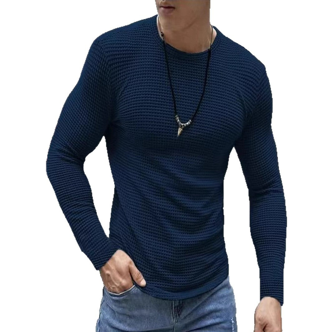 Herren Langarmshirt mit strukturiertem Gewebe Echoarchiv