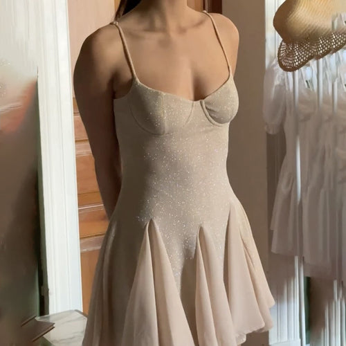 Damen Skaterkleid mit elegantem Bustier-Oberteil und Rüschen Echo Archiv