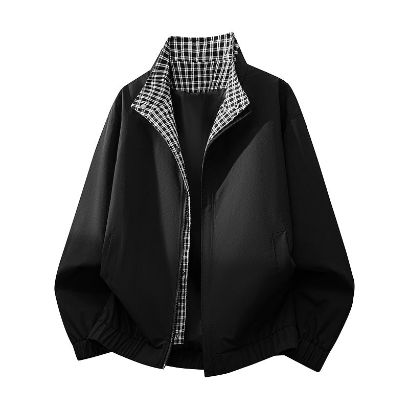 Herren Bequeme Übergangsjacke mit kariertem Innenfutter Echo Archiv