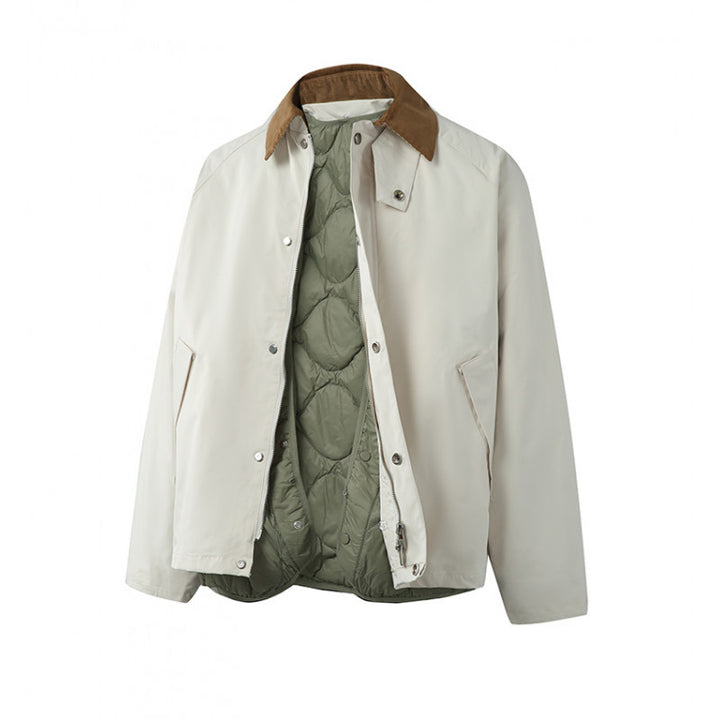 Herren Boxy‑Fieldjacke mit abnehmbarer wattierter Innenweste und Cordkragen Echo Archiv