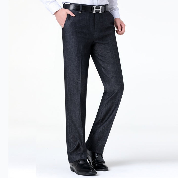 Herren elegante Anzughose mit feinem Strukturdesign Echoarchiv