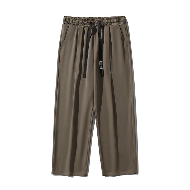 Herren luftige Freizeithose mit verstellbarem Bund und seitlichen Taschen Echoarchiv