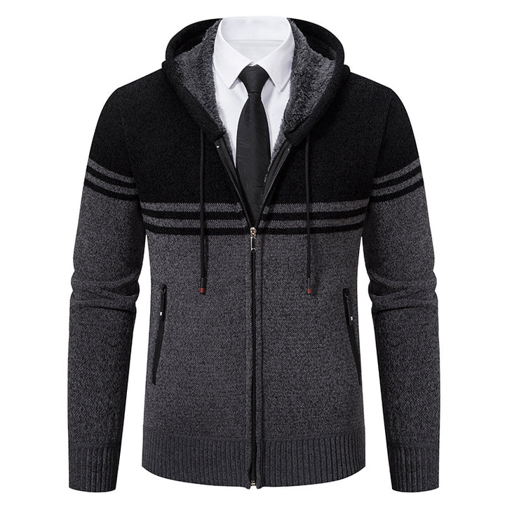 Herren modische Kapuzenjacke mit strukturiertem Design Echoarchiv