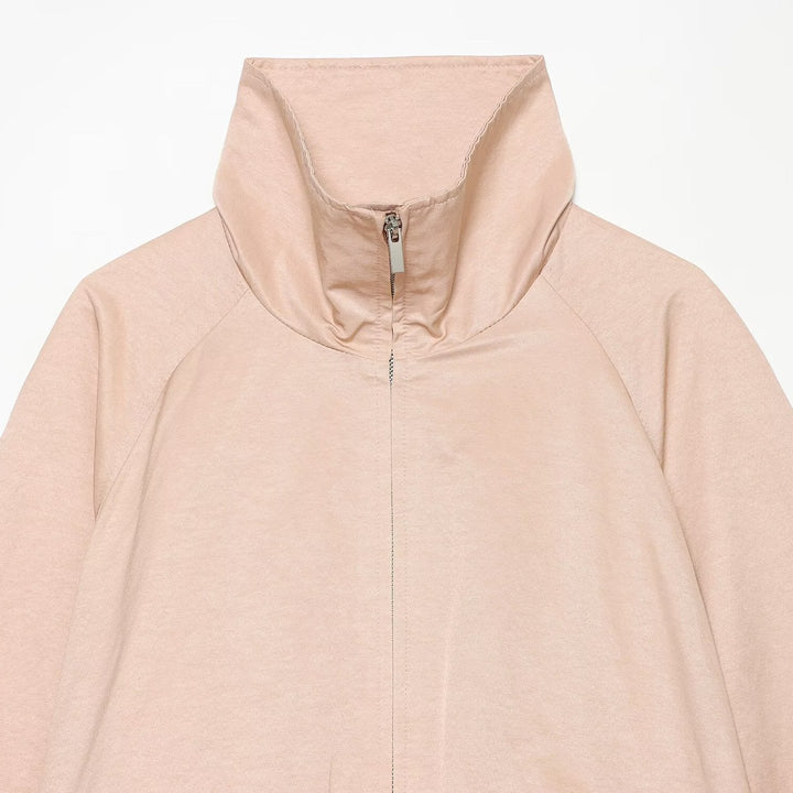 Damen Cropped Übergangsjacke mit hohem Stehkragen und Raglanärmeln Echoarchiv