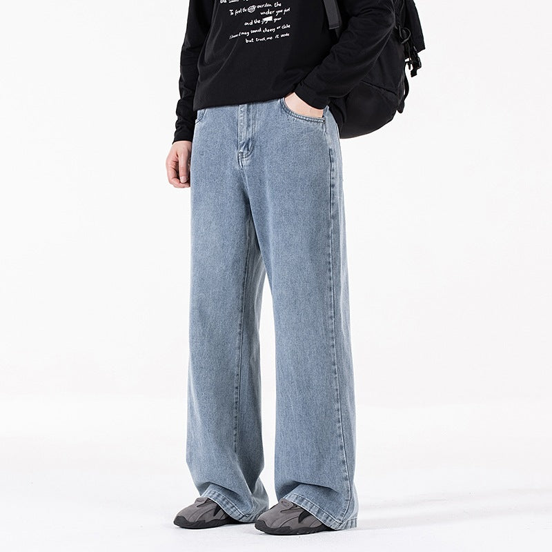 Damen Weite Baggy-Jeans mit hoher Taille, extra weitem Bein und Vintage-Waschung Echoarchiv