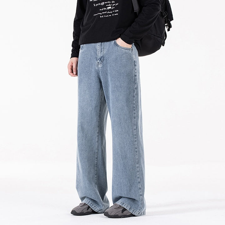 Damen Weite Baggy-Jeans mit hoher Taille, extra weitem Bein und Vintage-Waschung Echoarchiv