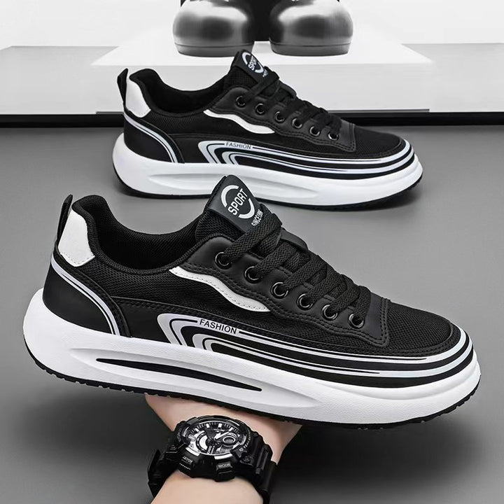 Herren Leichter atmungsaktiver Mesh-Sneaker mit ergonomischer Plateausohle Echoarhiv
