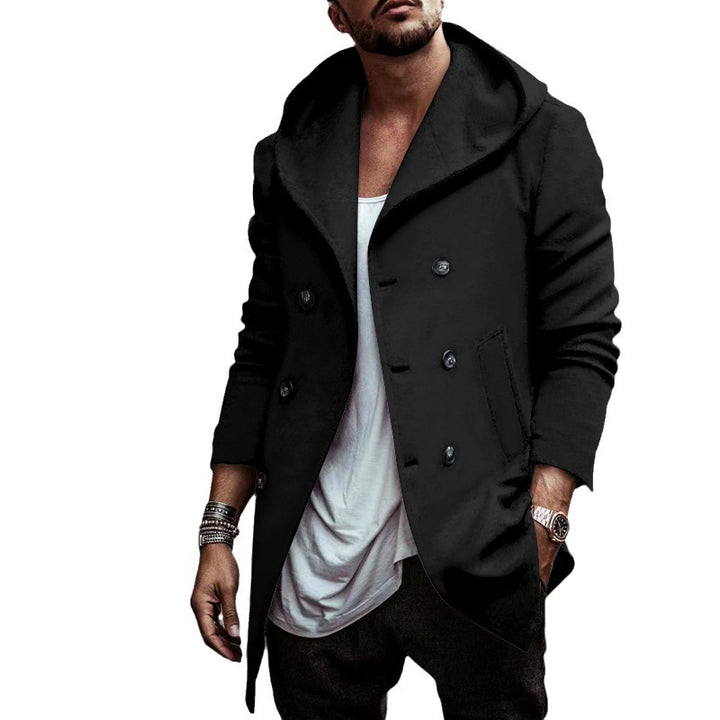 Herren Überziehjacke mit Kapuze und stylischem Stehkragen Echoarchiv