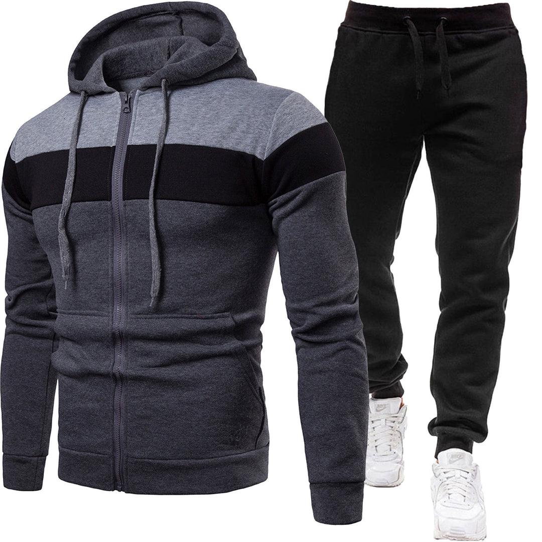 Herren zweiteiliges Freizeit-Jogginganzug-Set – Marzano