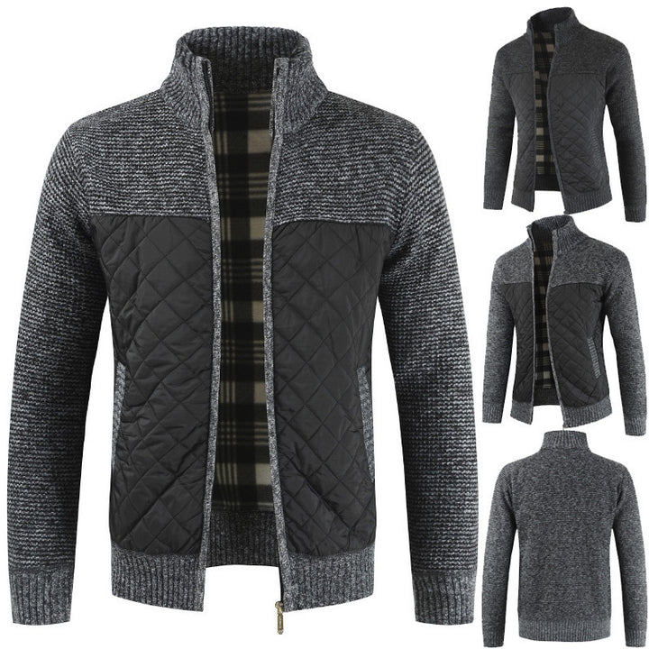 Herren modische Hybridjacke mit strukturiertem Obermaterial Echoarchiv