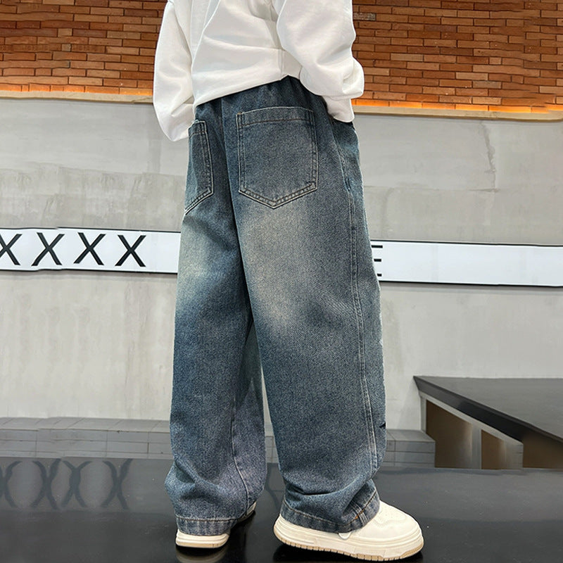 Damen weite Jeans mit Sternen-Applikationen Echo Archiv