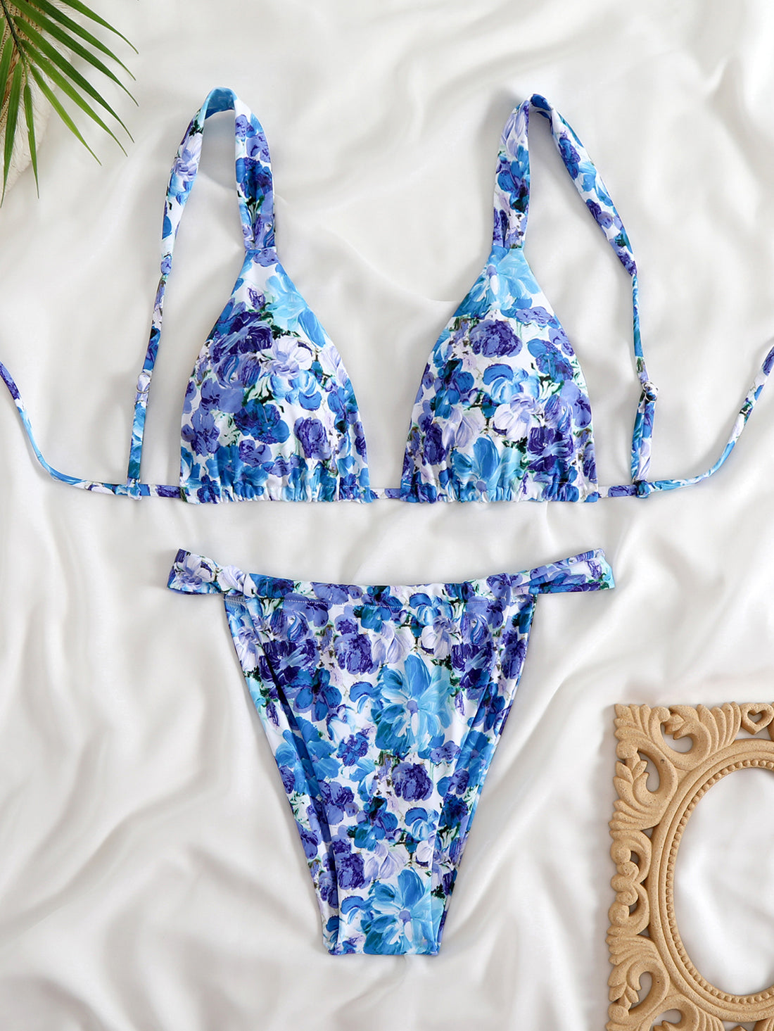 Damen Triangel-Bikini-Set mit modischem Tiermuster – Maréssa
