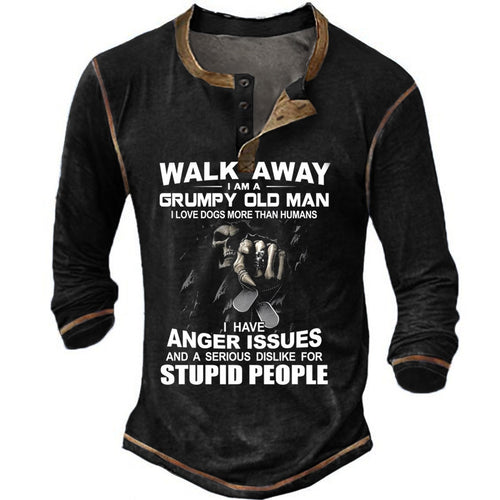 Herren Langarmshirt mit originellem Spruchdesign Echoarchiv