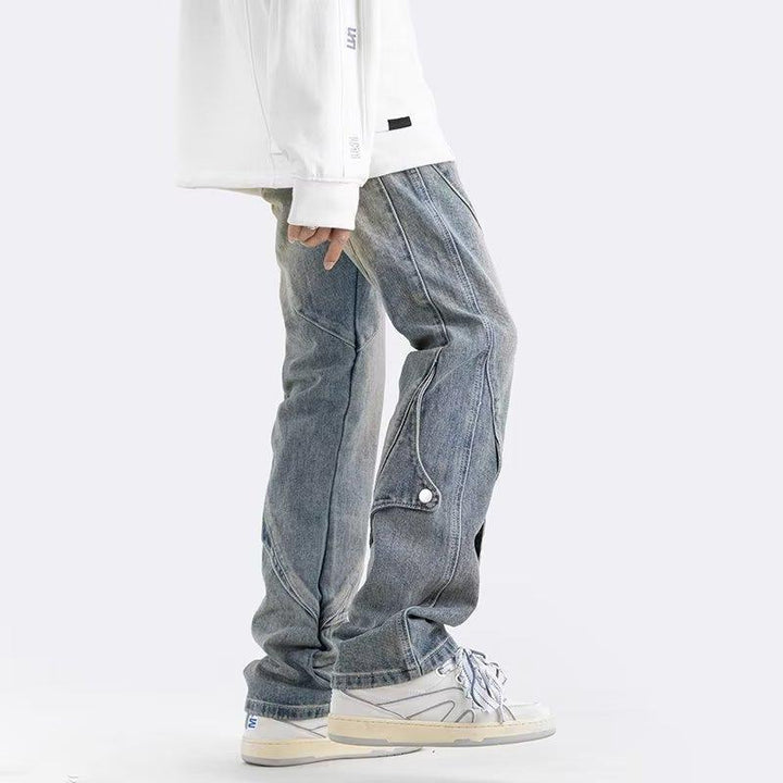 Herren Lässige Utility Jeans mit praktischen Taschen Echoarchiv