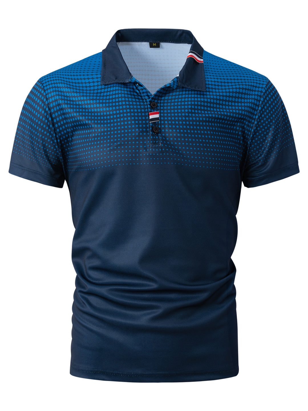 Herren Polohemd mit modernen Grafikdesign und atmungsaktivem Material Echoarchiv