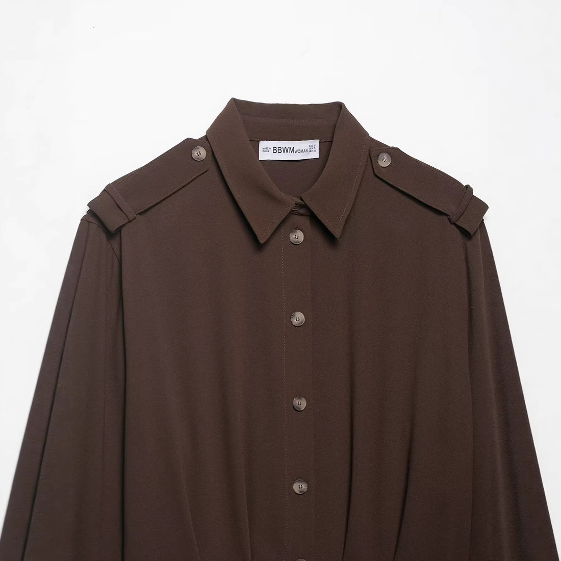 Damen Cropped-Hemdbluse mit dekorativen Epauletten und taillierter Korsettoptik Echoarchiv