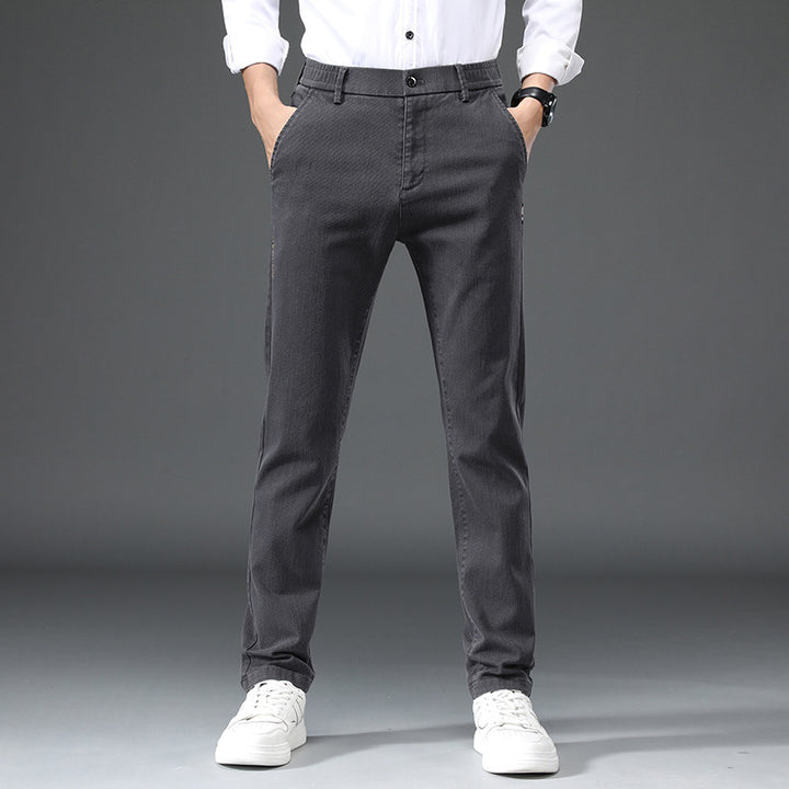 Herren elegante Slim-Fit Freizeithose Echoarchiv