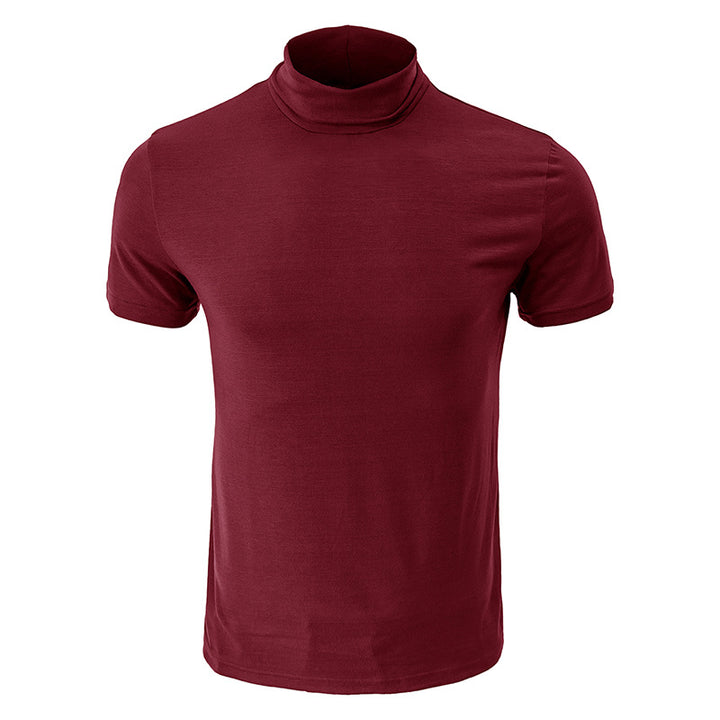 Herren Stehkragen T-Shirt Echoarchiv