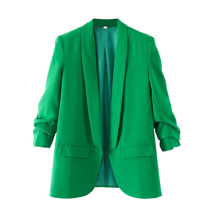 Damen nan taillierter Blazer mit Schalkragen und dreiviertelärmeln Echo Archiv