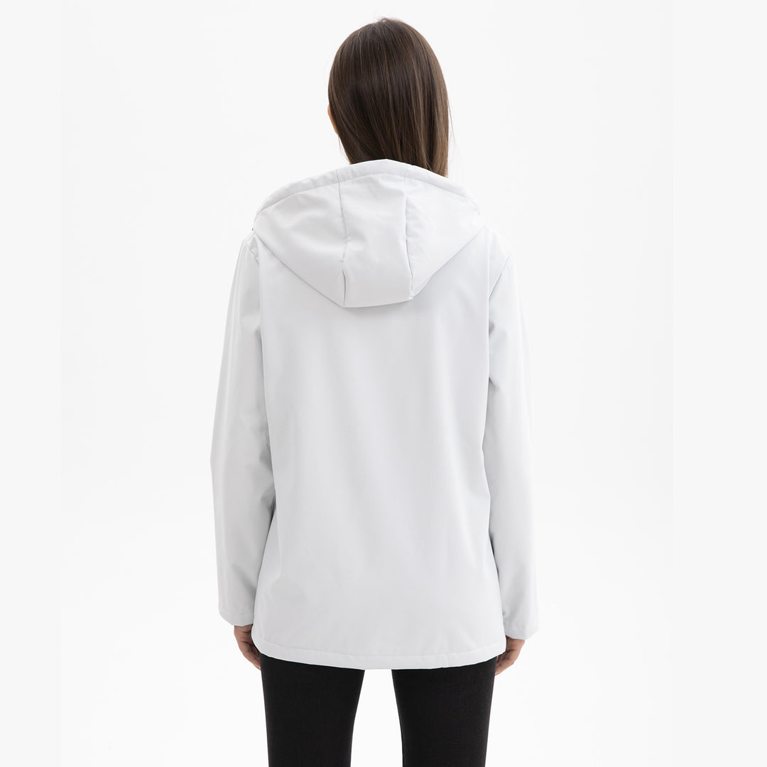 Damen nan wasserabweisender Parka mit Kapuze, fleecegefütterter Innenseite und großen Pattentaschen Echo Archiv